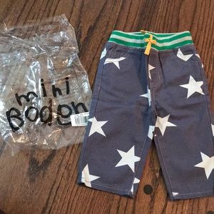 NWT mini boden 6-12mo star pants